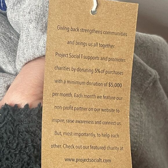 NWTs Project Social T Big Apple Embroidered Sweatshirt - Picture 12 of 12